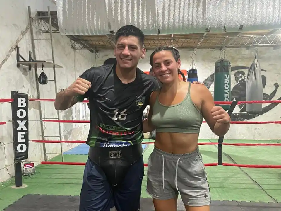 Arregui y Erlin compartieron una jornada de entrenamiento en Villaguay.