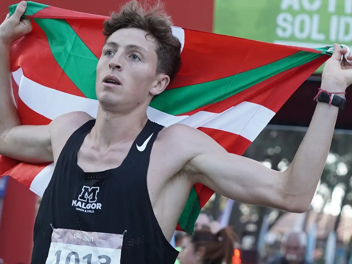 El primero en llegar. Tomás Benítez ganó los 5K