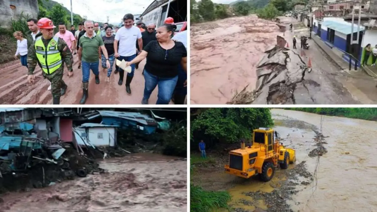 Colapsan decenas de viviendas en Táchira como consecuencia de las lluvias