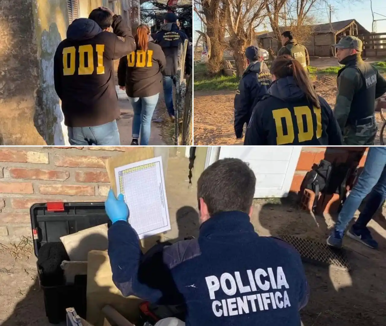 Operativo en Tres Lomas