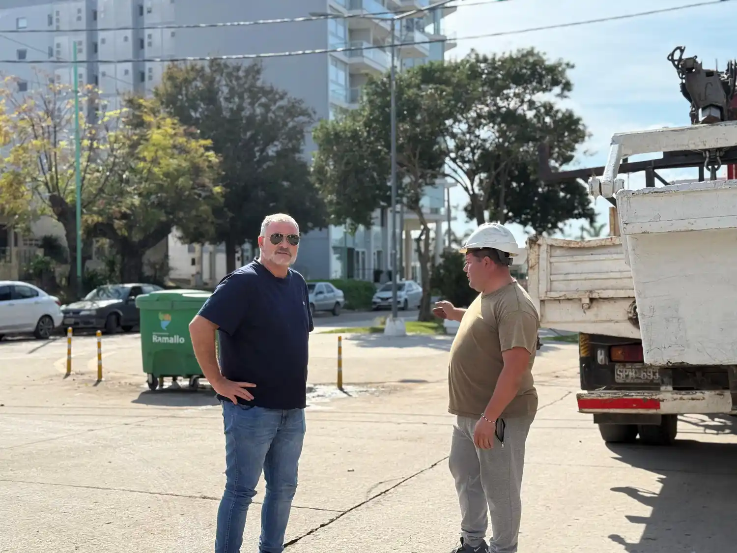 Ramallo: Histórico recambio de luminarias en el distrito