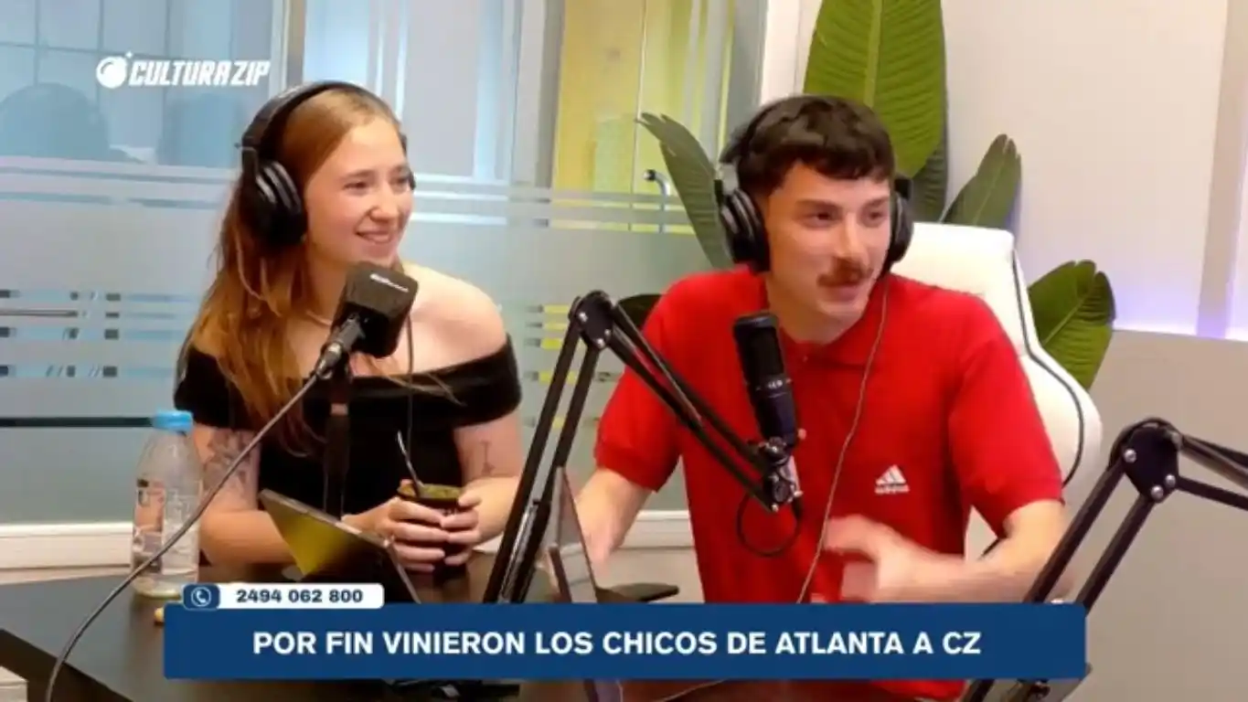 Gastón Barbosa y Agustina Barreto, integrantes del equipo