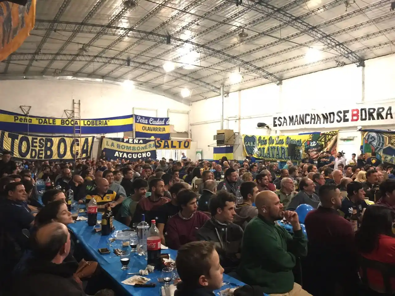 Convocante encuentro de la Peña de Boca con las presencias de Giunta y el "Pepe" Basualdo