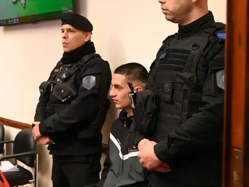 Iván Oscar Carrizo comenzó a ser juzgado por el crimen de "Lato" Leandro. Foto: Flavio Raina