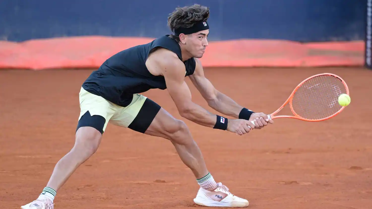 Francisco Comesaña en su debut de Kitzbuhel.