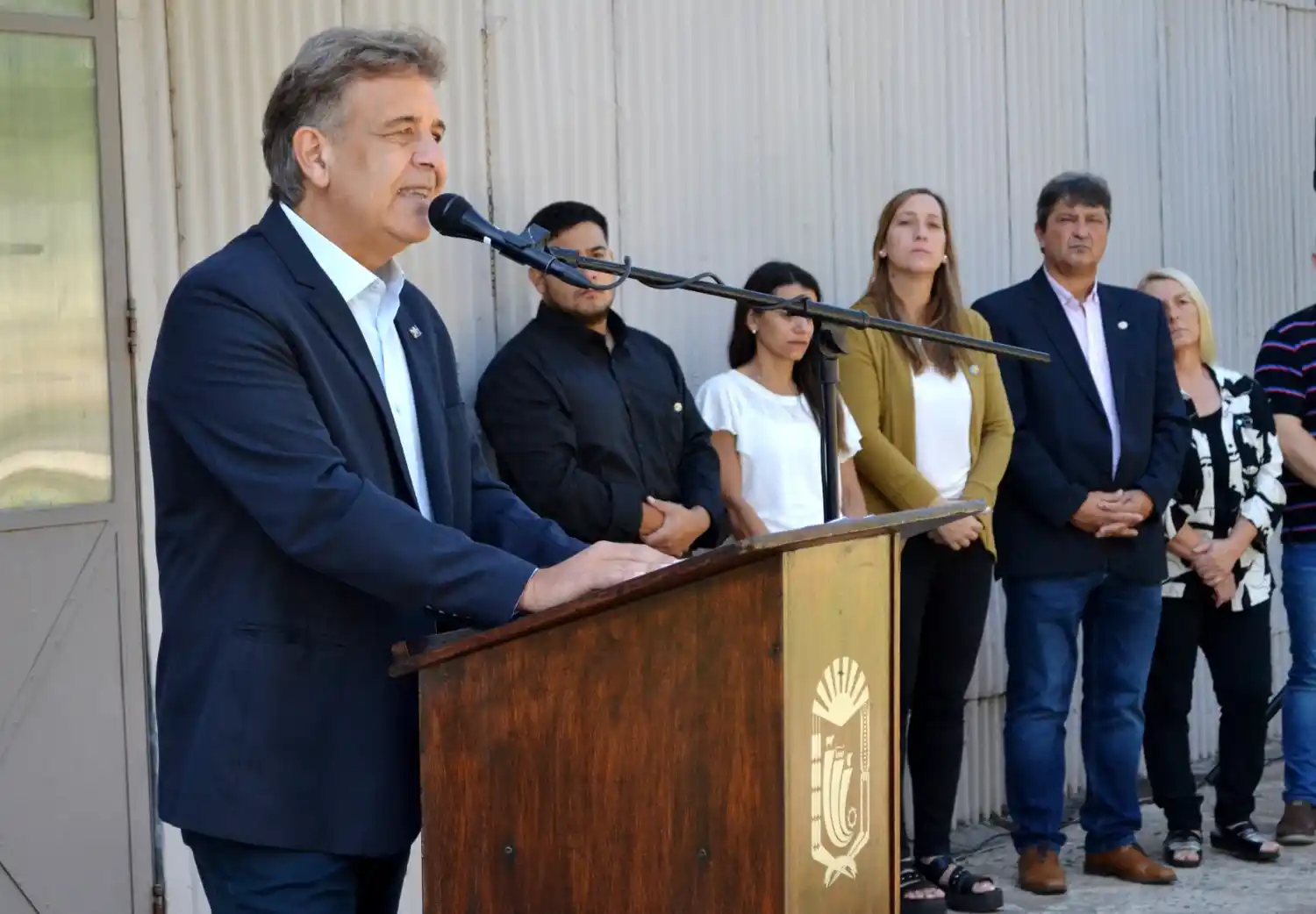 El mandatario firmatense encabezó la conmemoración. Foto: Sur24