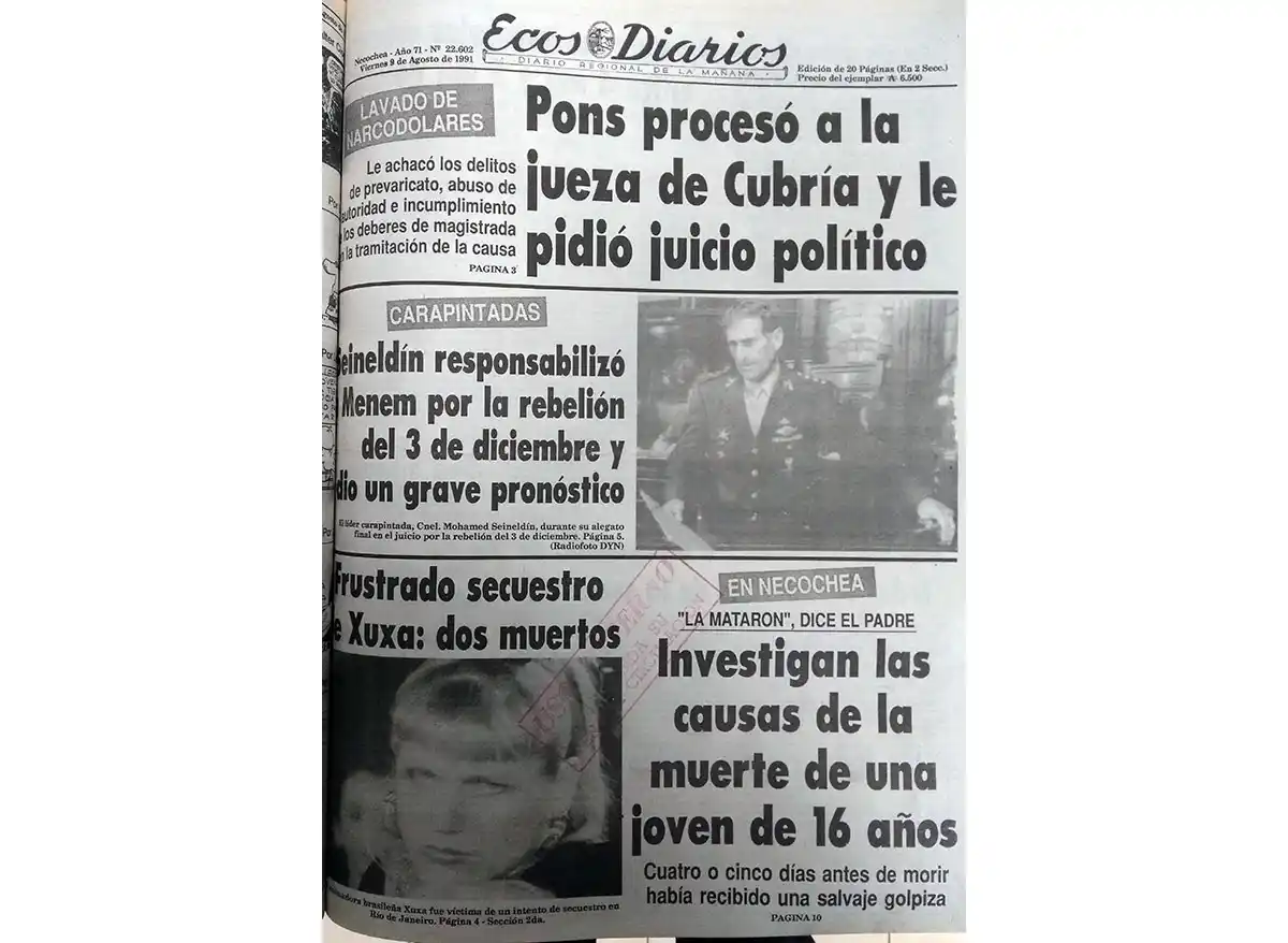 Lunes 12 de Agosto de 1991