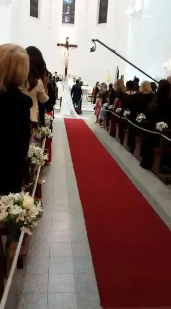 La primera foto del casamiento de Peter y Paula