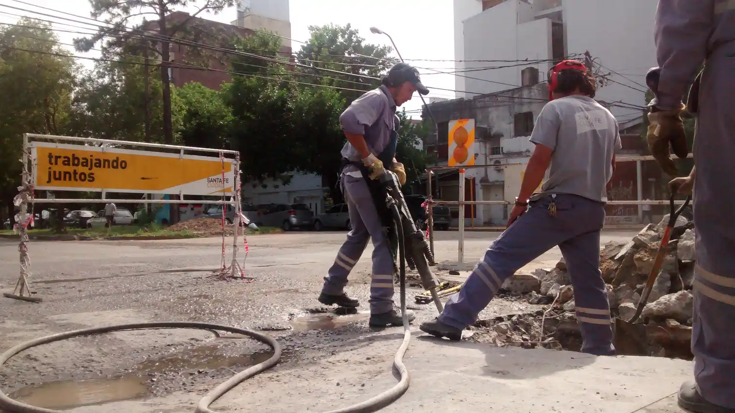 Desvíos de colectivos por obras de bacheo