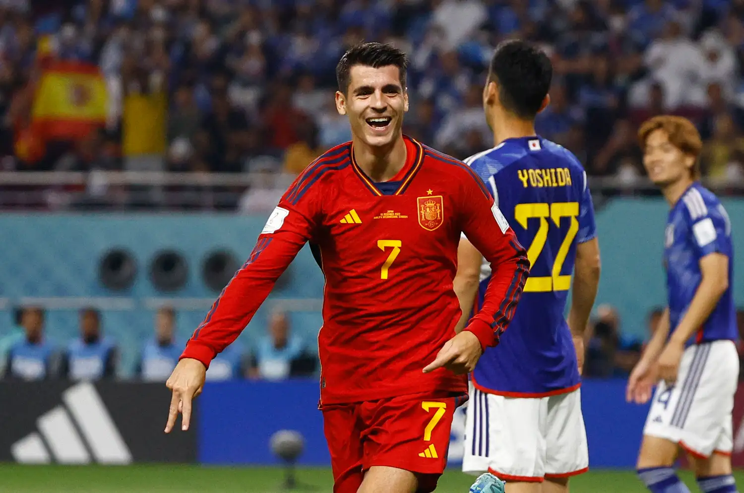 Morata anotó en los tres partidos de España, dos de ellos iniciando en el banco.