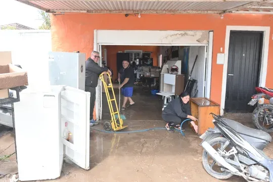 Temporal en Bahia Blanca.