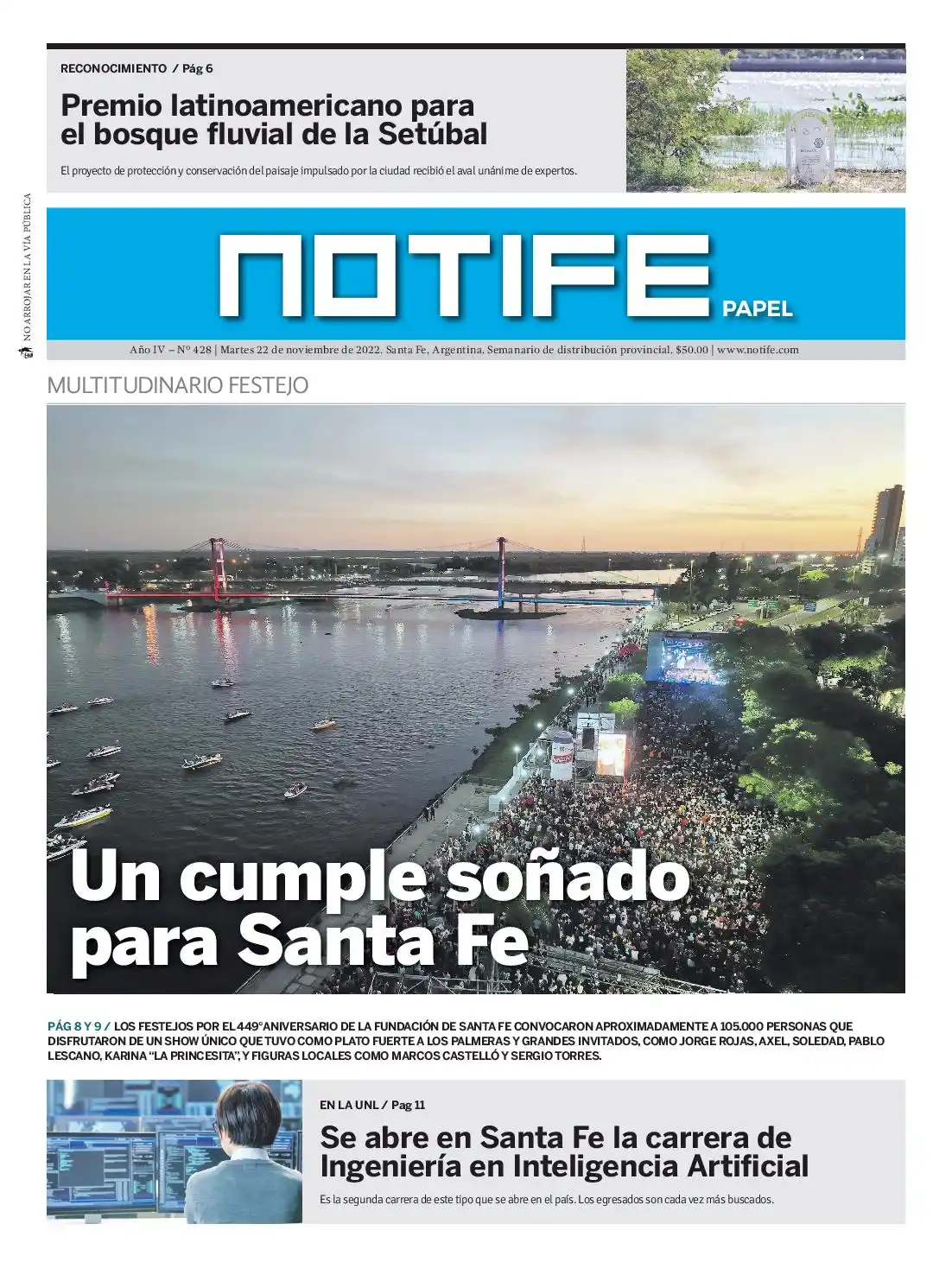 Semanario Notife: Edición N° 428