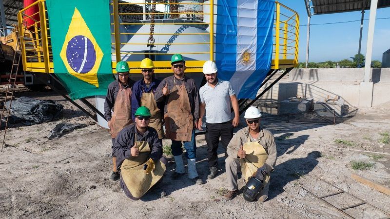 La planta industrial Fermosa Biosiderúrgica
completó el montaje del alto horno