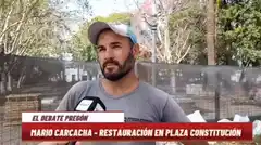 Restauración en Plaza Constitución