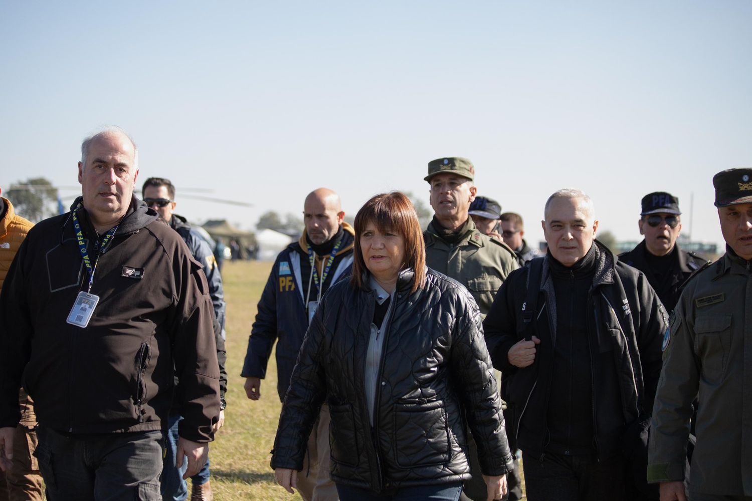 Caso Loan: Patricia Bullrich llegó a Corrientes para participar de la búsqueda del menor desaparecido hace 17 días