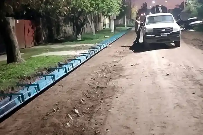 Trescientos metros de cordón cuneta