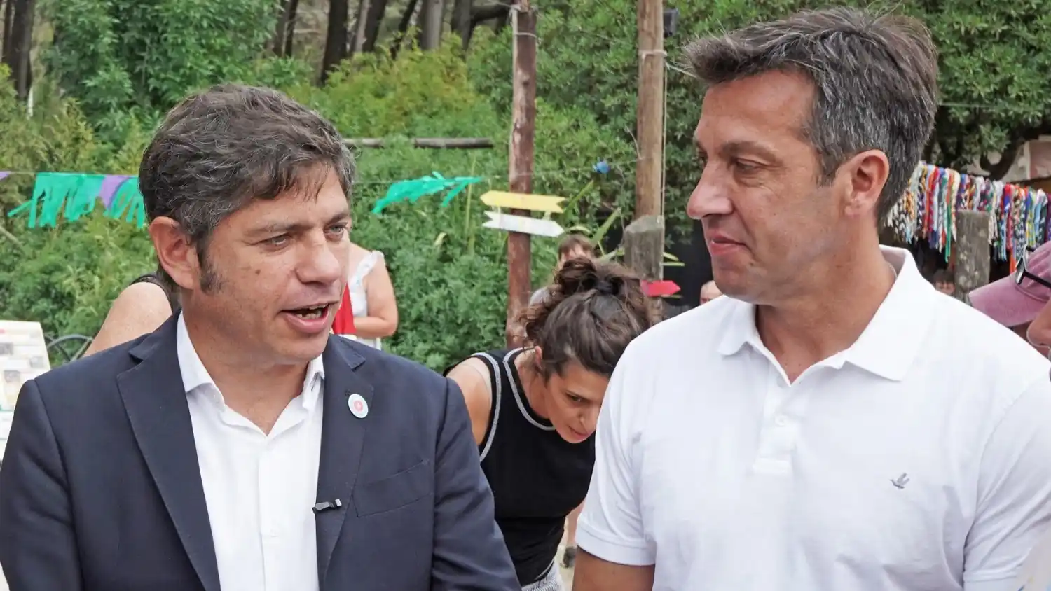 Kicillof y Rojas en el Campamento Scouts