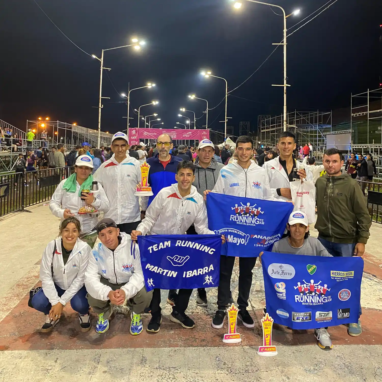 Integrantes del Running Team Martín Ibarra que participaron en Concordia.