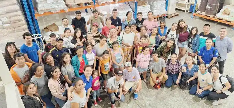 Solís visitó en el Albergue Evita a delegaciones 
de estudiantes secundarios del interior