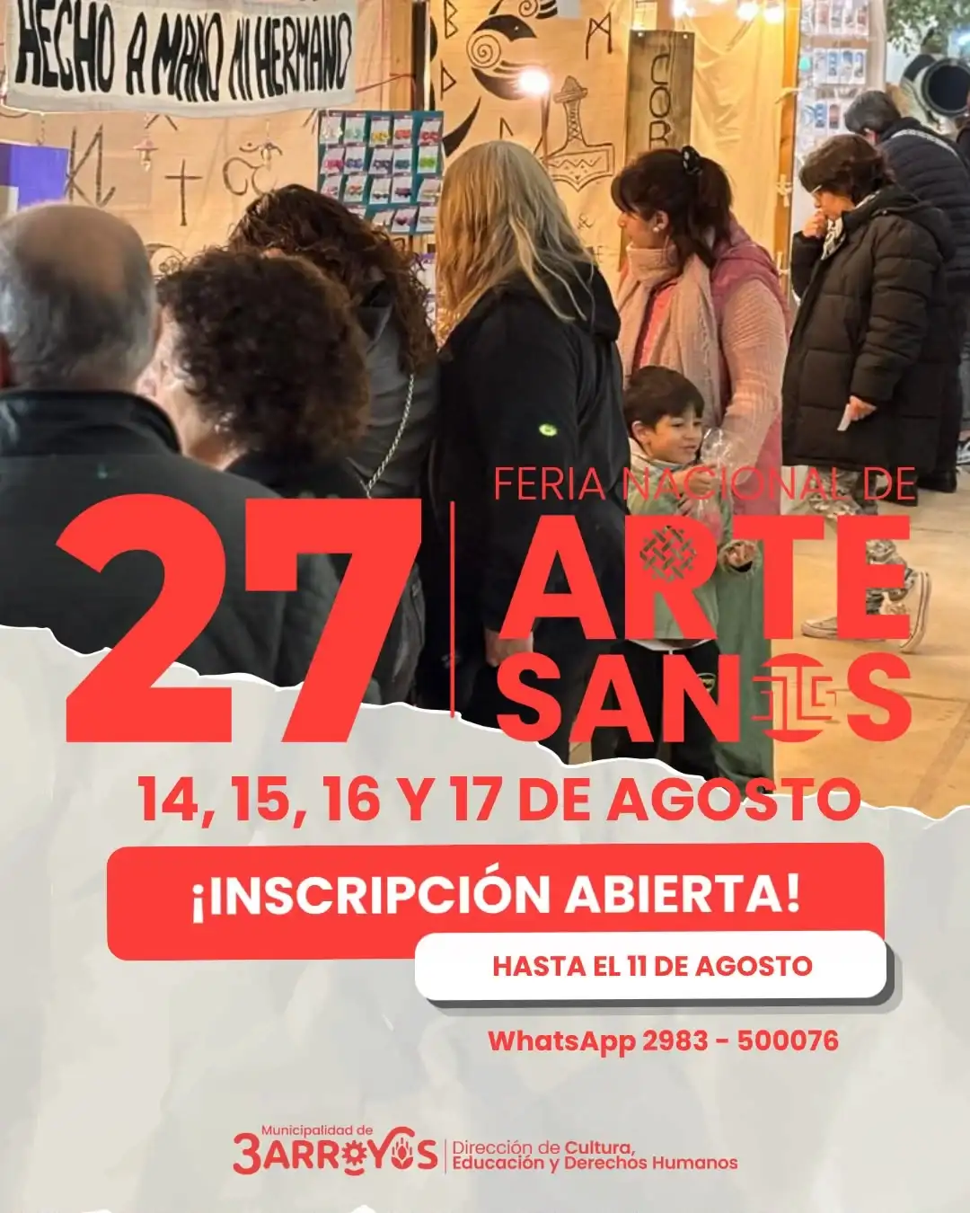 Feria de artesanos flyer