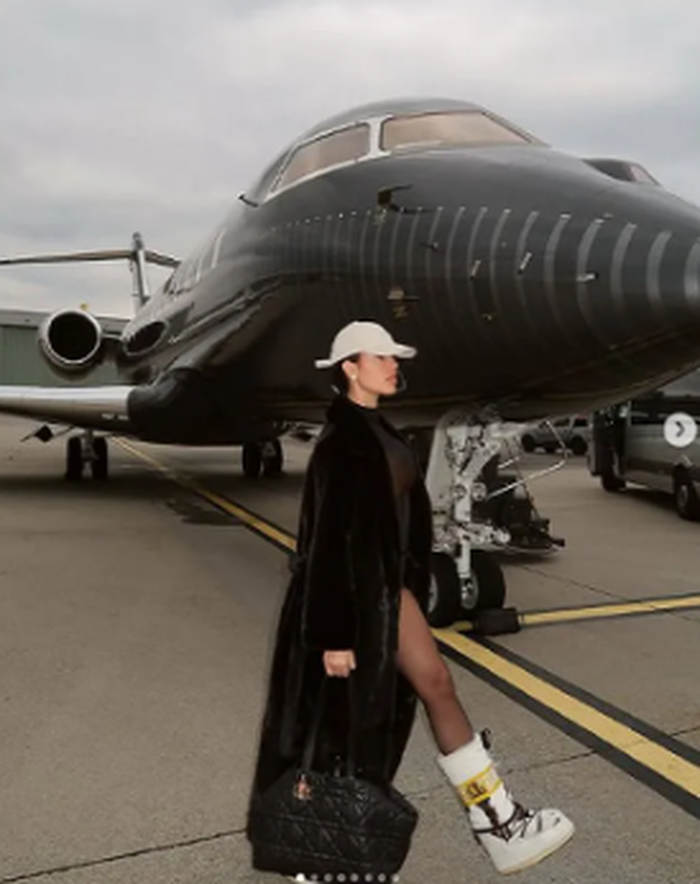 Este es el look que usó Georgina Rodriguez para la nieve