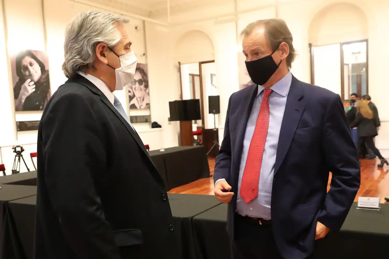 Bordet y Alberto Fernández firmaron un acuerdo que para construir viviendas