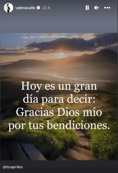 Valeria Valle por primera vez hizo alusión a su tercer hijo. Foto Instagram