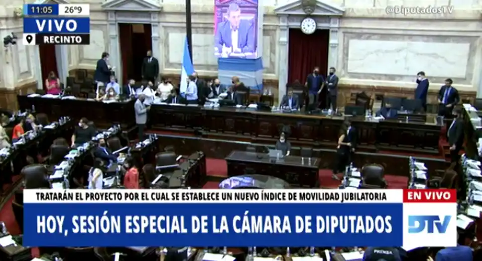 EN VIVO | Diputados trata la nueva fórmula de movilidad jubilatoria