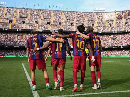Barcelona goleó a Valencia
