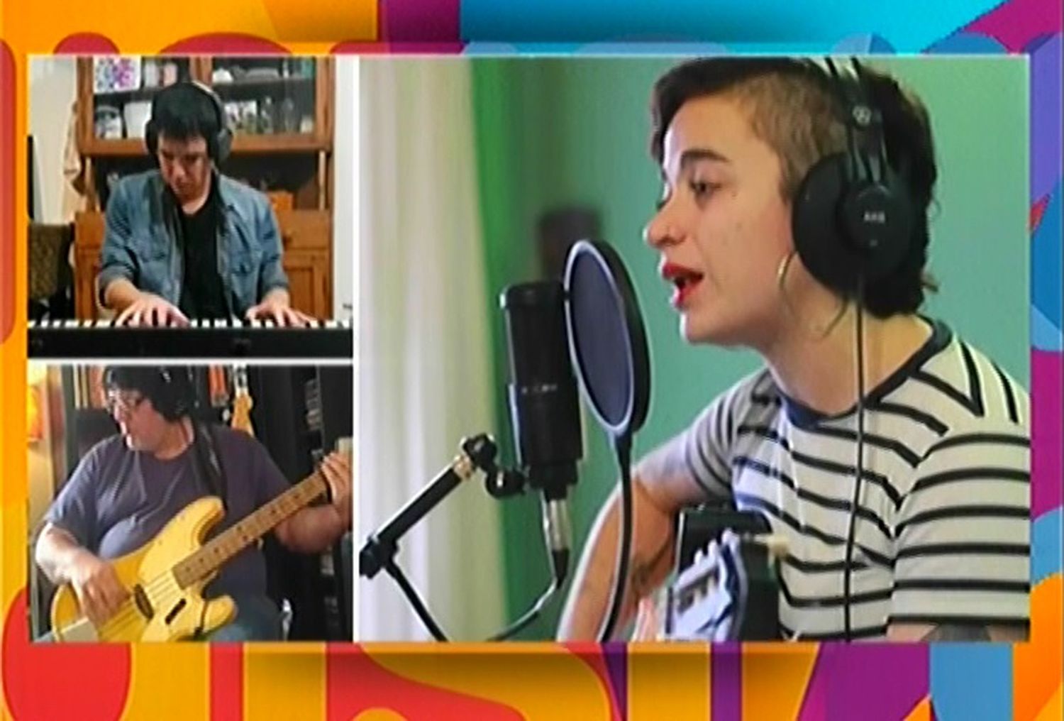 Junto con músicos nacionales grabo un tema de su autoría
