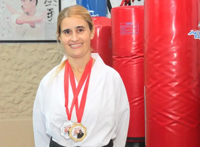 Rosa Parson compite en el Torneo Argentino de karate