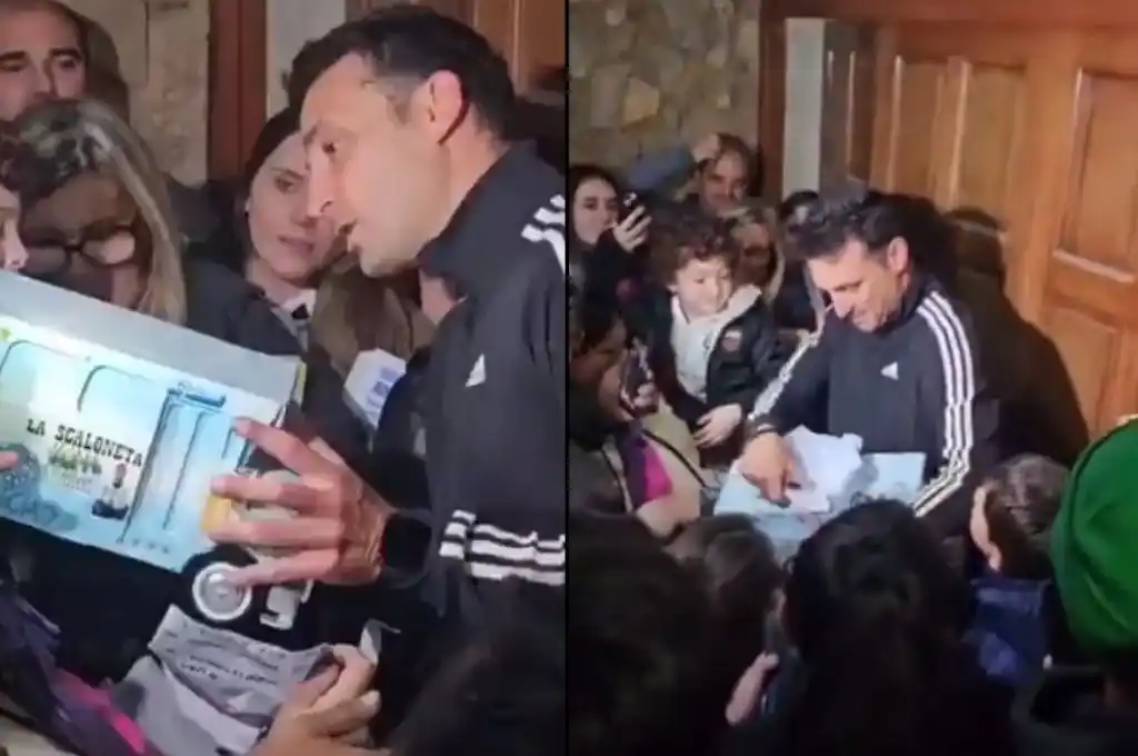 Lionel Scaloni llegó a Pujato