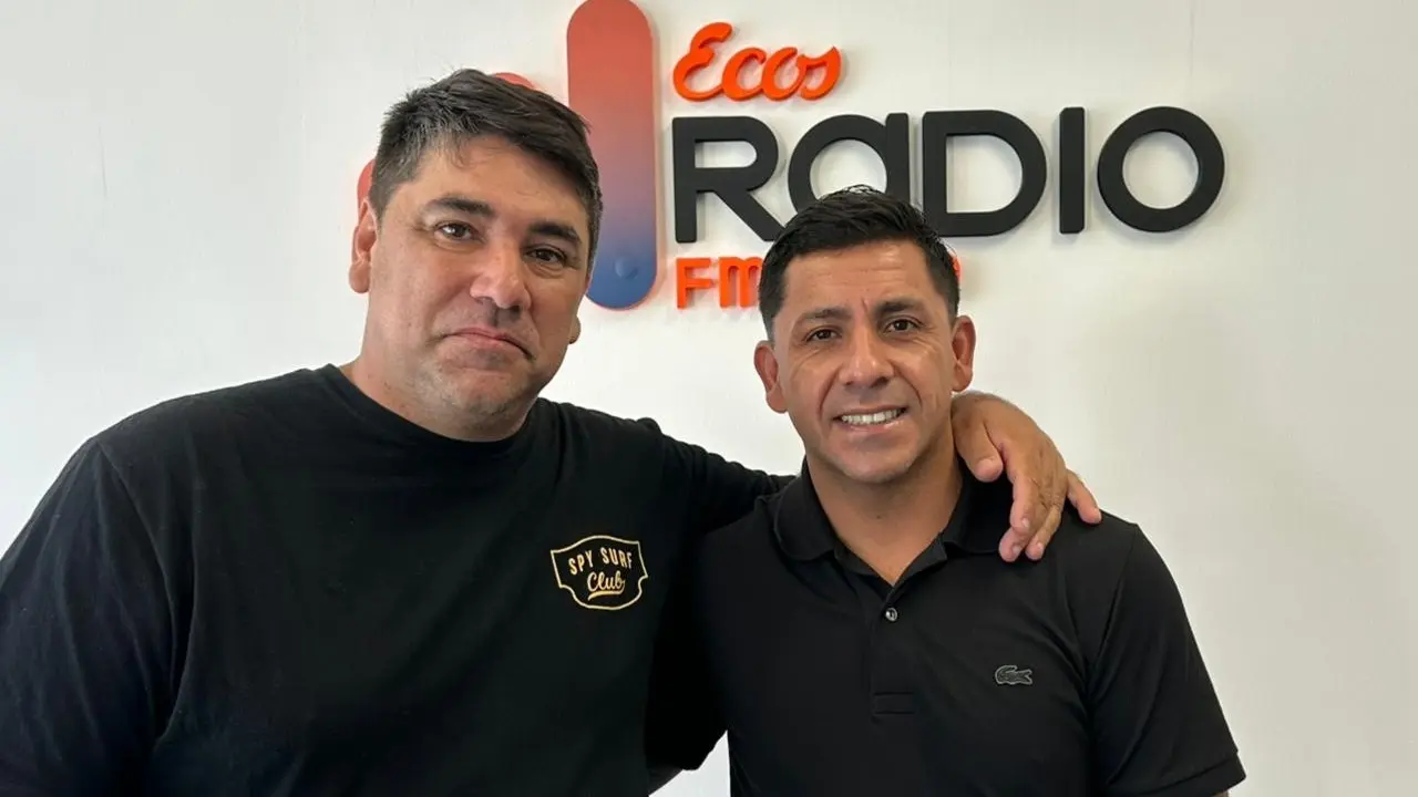 Sebastián y Fernando Vera. Estuvieron en los estudios de “Ecos Radio”