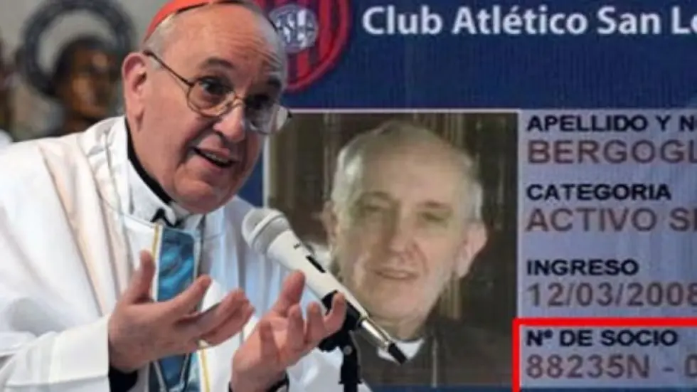 El número de socio de Francisco en San Lorenzo.