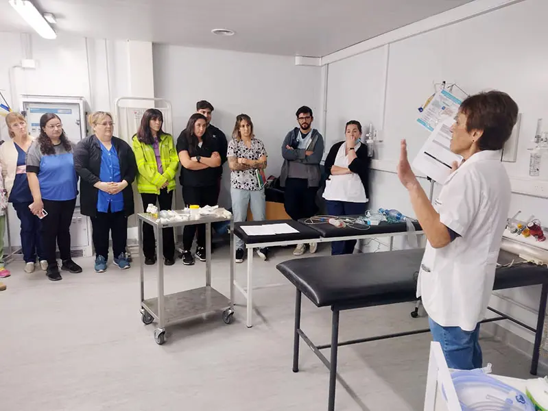 Capacitaron a personal médico del hospital de San Cayetano
