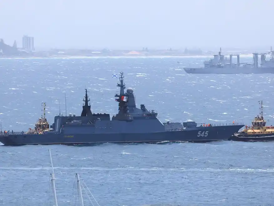 Rusia se unió a China e Irán en los ejercicios militares que realizan en Sudáfrica