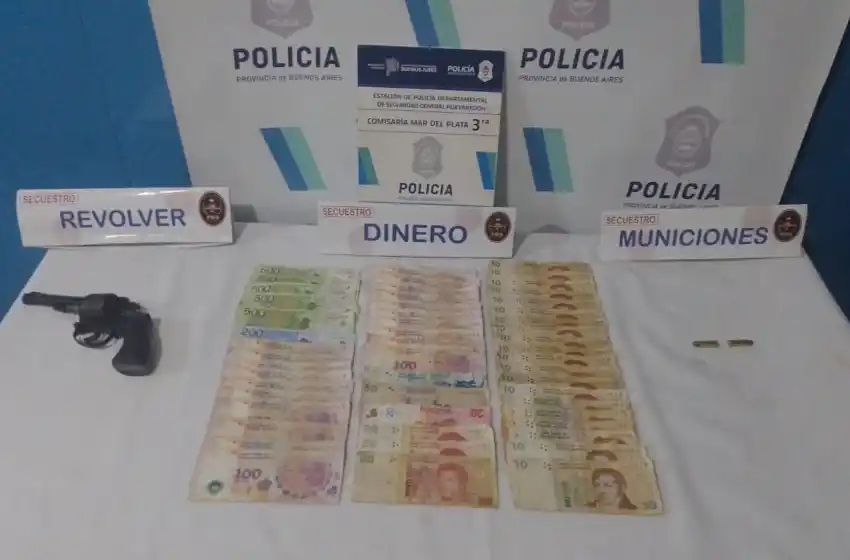 Atrapan a delincuente que se llevó la recaudación de un comercio