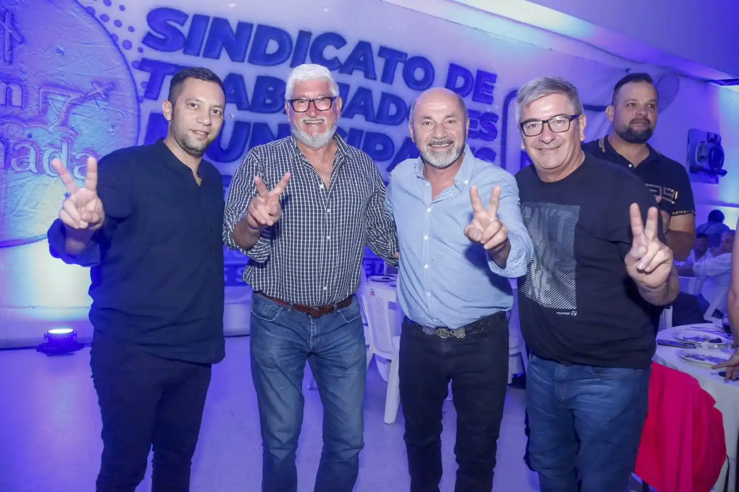 Mario Secco en la celebración en la sede del STME.