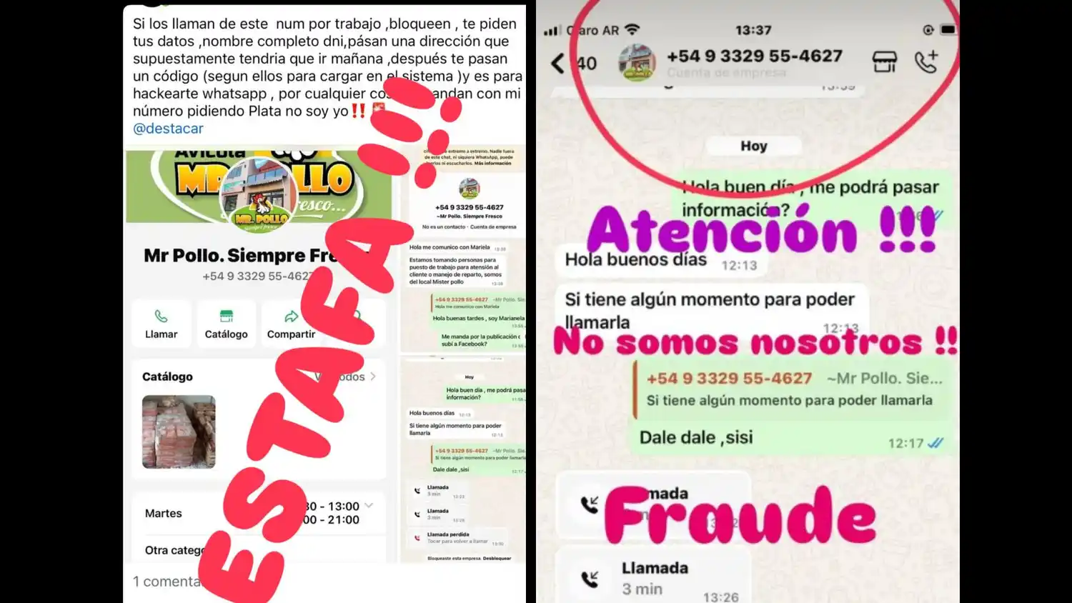 Mr Pollo estafa
