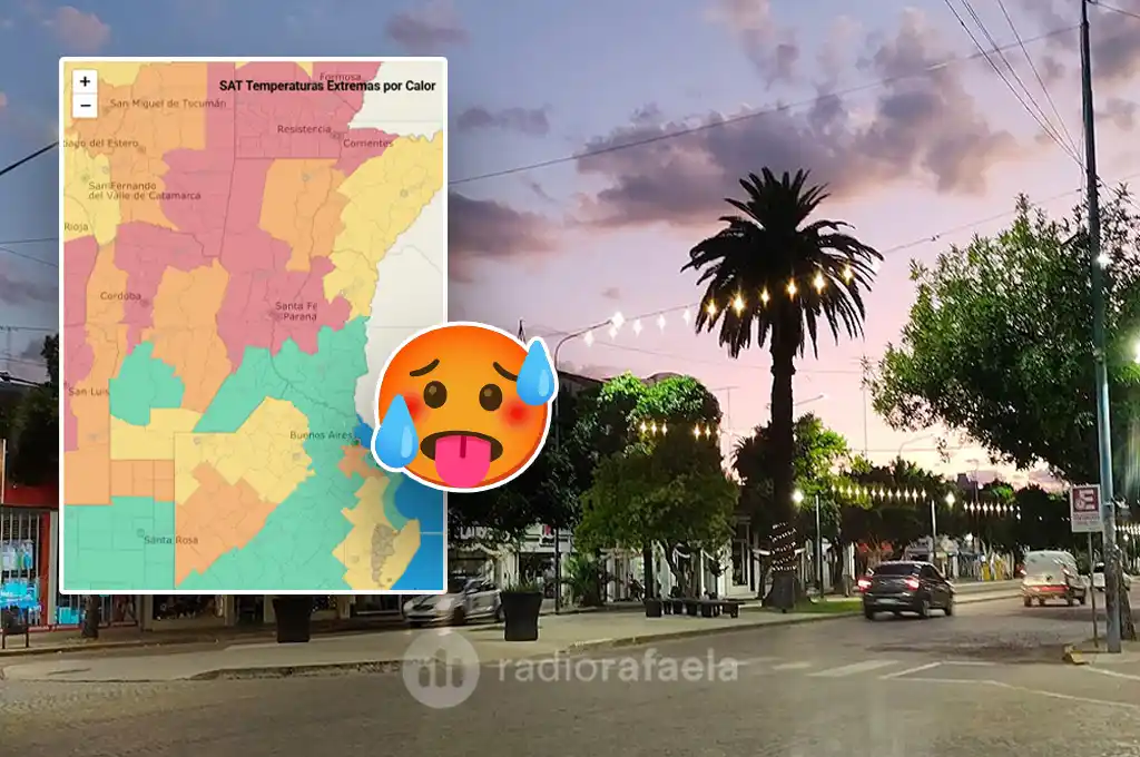 Alerta roja en Rafaela: temperaturas extremas y posibles tormentas en la semana