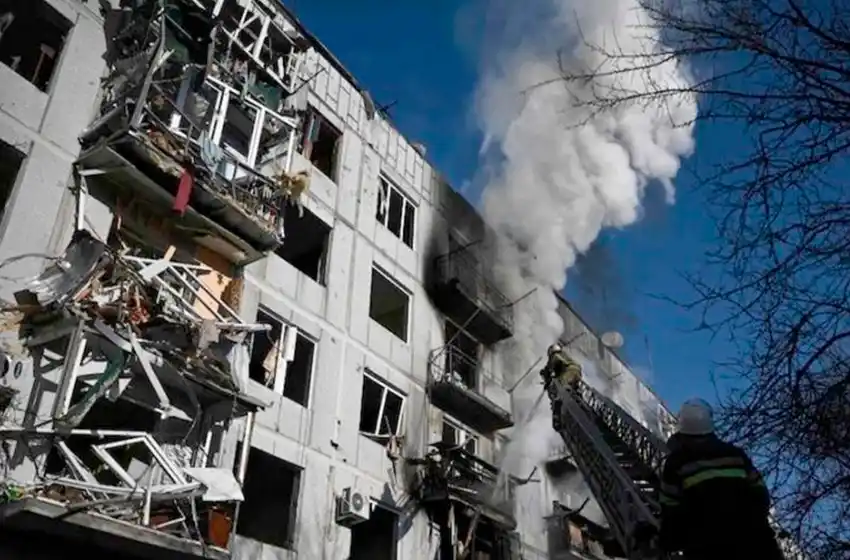 Los impactantes videos de los primeros ataques de Rusia a Ucrania