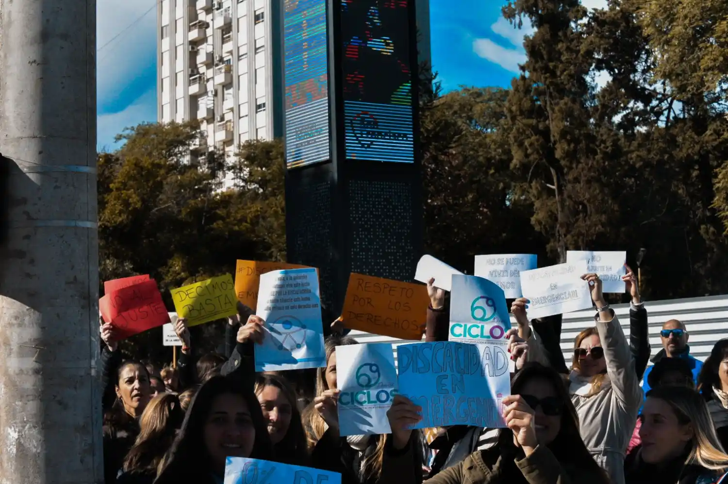 Marcha en reclamo de la emergencia en discapacidad. (Archivo)
