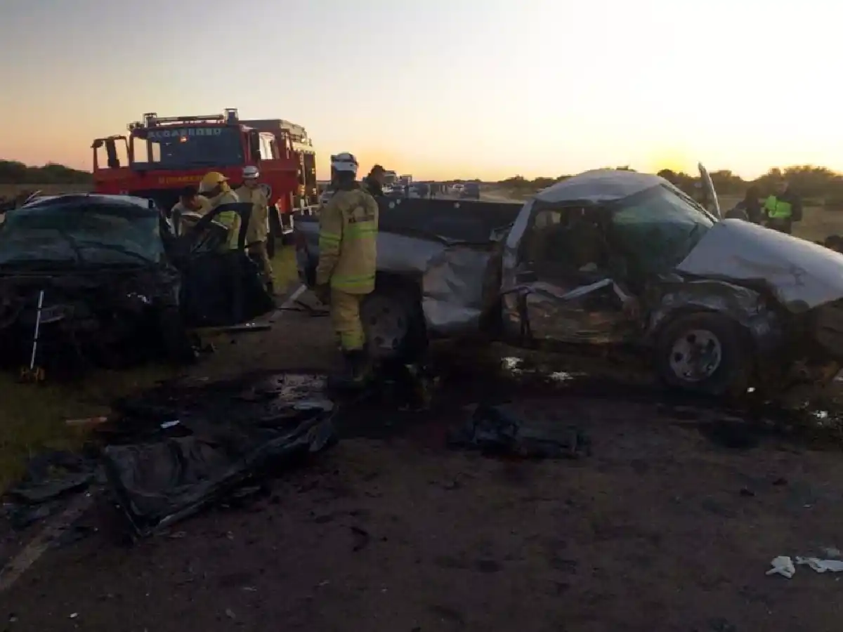 Siete muertos en triple choque en La Pampa