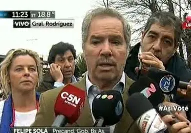 Votó Solá: "Estamos muy esperanzados"