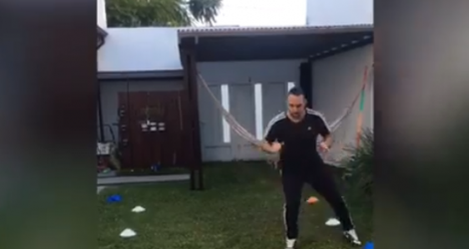 Clases virtuales del CEF: ejercicios del profe Nacho  para los alumnos de handball