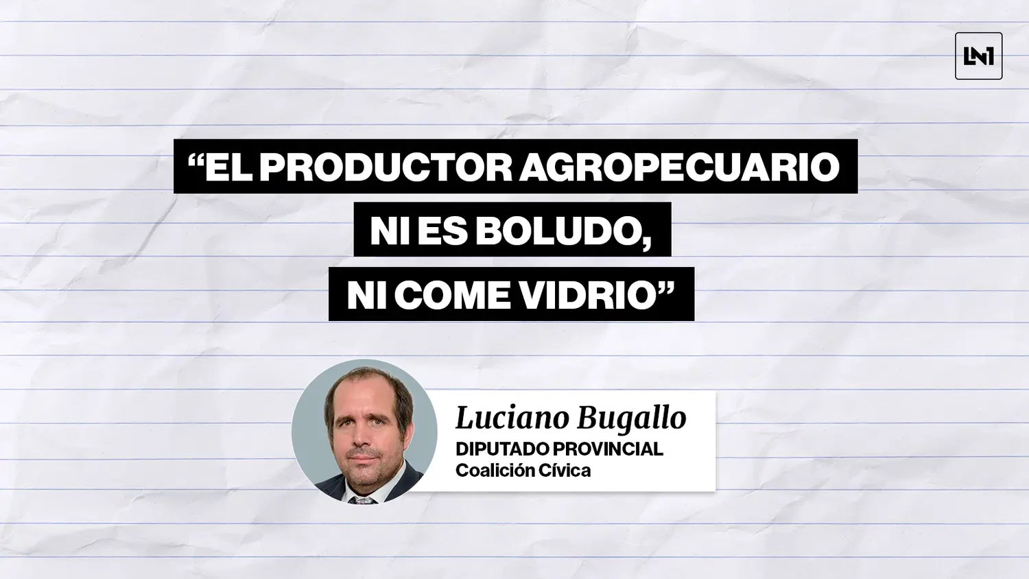 Bugallo: "Kicillof fue a Expoagro a sacarse la foto con el campo pero representa todo lo contrario a lo que necesitamos"