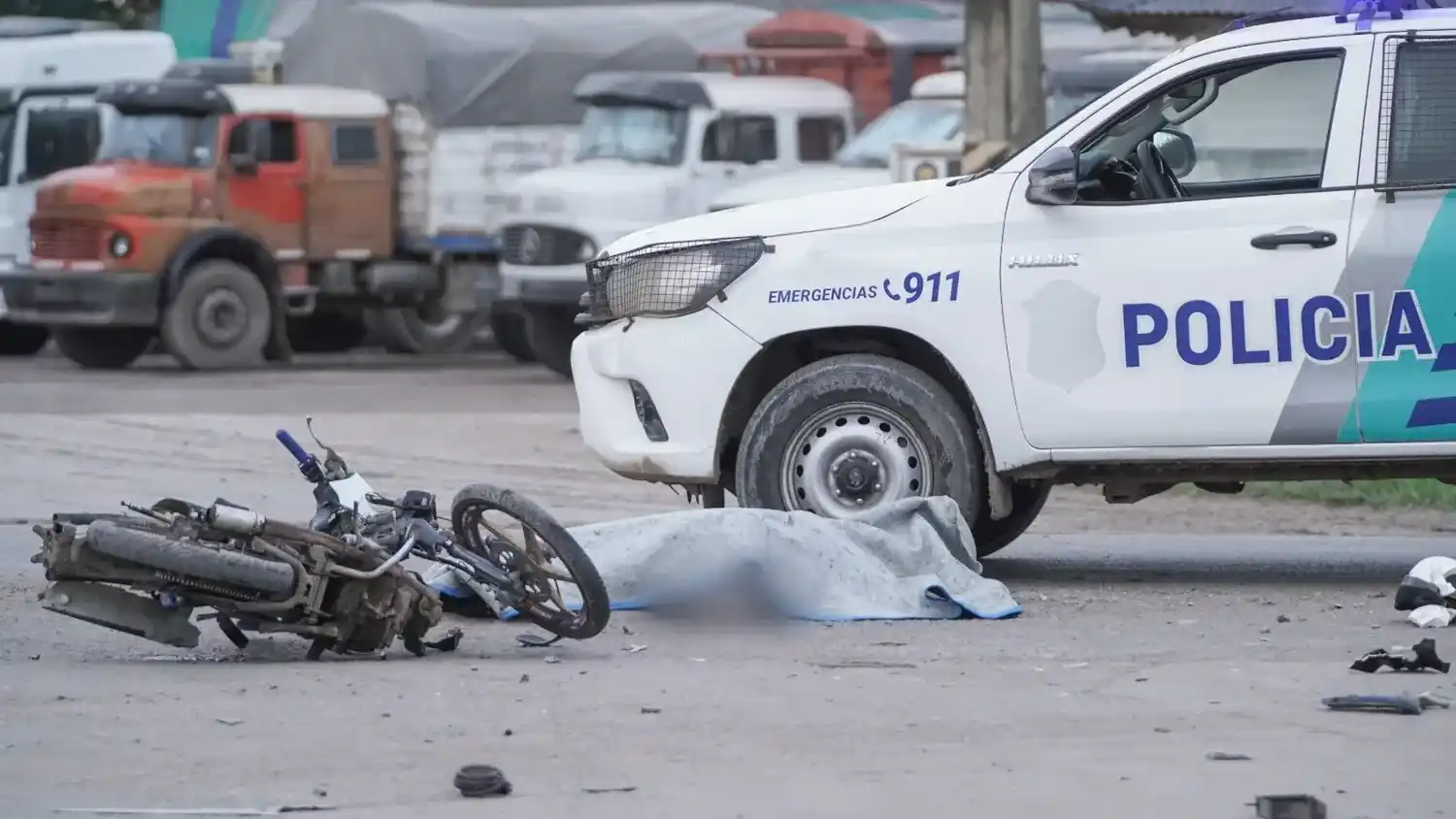 Accidente con motociclista fallecido en Quequén