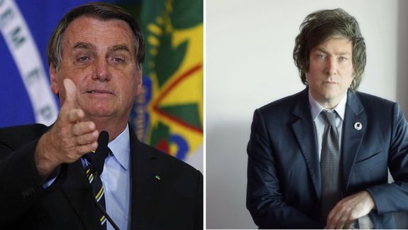 Bolsonaro con una gran comitiva llegó al país para participar de la asunción de Milei.