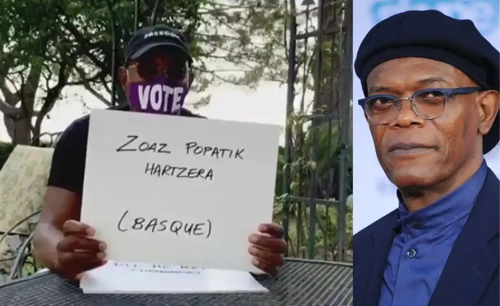 Samuel L. Jackson insulta en 15 idiomas a Donald Trump y llama a votar