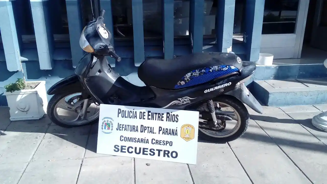 Encuentran escondida una motocicleta robada el fin de semana